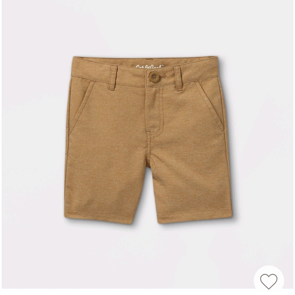 Cat and Jack woven quick dry Chino shorts - 2T - khaki